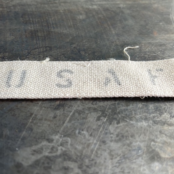 Vintage ‘White’ military name tape patch USAF - Picture 7 of 8